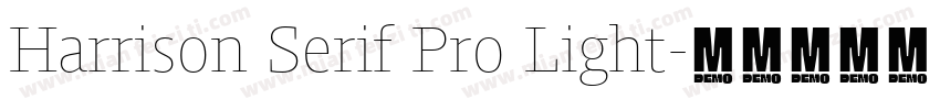 Harrison Serif Pro Light字体转换
